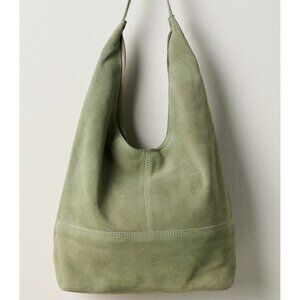 Harlow Suede Shoulder Bag NWT - Deep Sage